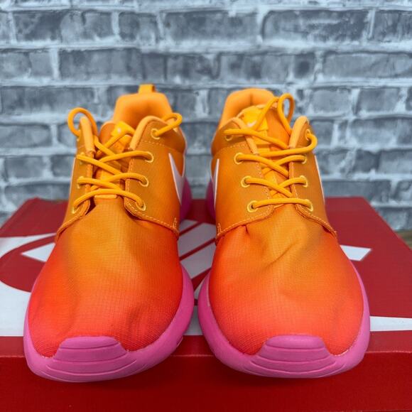 Nike Roshe Run One Atomic Mango Pink Glow Ombre Shoes 599432-801 Womens Size 7 - Picture 3 of 6